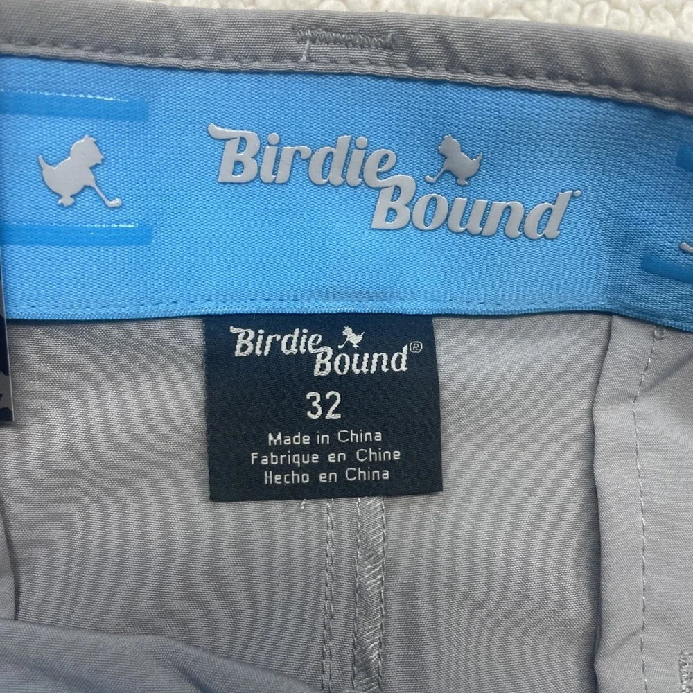 Birdie Bound Golf Shorts Mens 32 Grey Performance 9